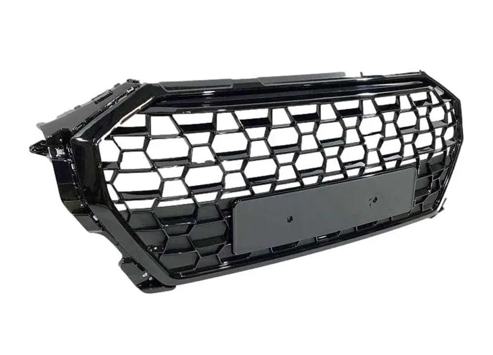 Audi Q3 F3 Frontgrill Emblemfri RS-Design Blanksort 18-22 | Rabat