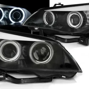 BMW E60 E61 Forlygter Sonar Angeleyes CCFL Sort 03-07 | Direkte fra fabrikken