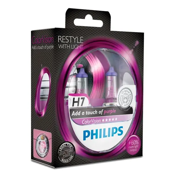 H7 Philips Colorvision Lilla - Favorit blandt kunder