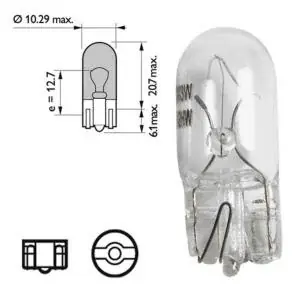 Philips Vision W5W 12V 5W - Kan købes nu