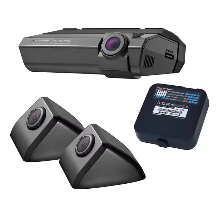 ALPINE Alpine DVR-F790 dashcam kit m. 2 sidekameraer | Hurtig levering
