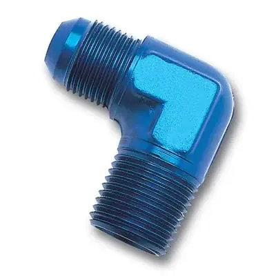 Nyhed | Fitting 6AN to 1/4" NPT Adapter 90 grader (Russell 660820)