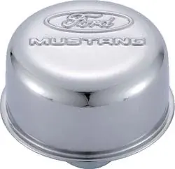 Meget populær | Ventildæksel Breather chrome Ford Mustang Racing Licensed Valve Cover Breather Caps 302-220