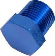 Aluminum Fitting, Endebolt str. 1/8" NPT (RPC Racing Power Company) NPT PLUG WITH HEX HEAD 1/8 - Sikker handel