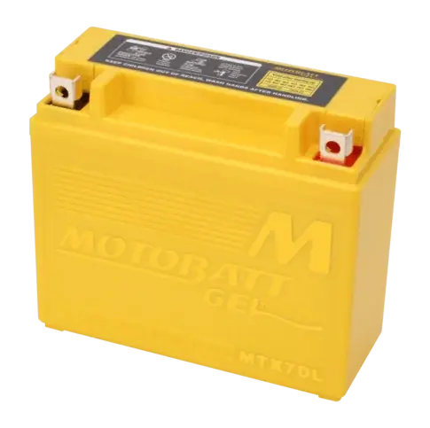Motobatt - 12V 7Ah 110A Gelbatteri - MTX7DL | Ekstra rabat