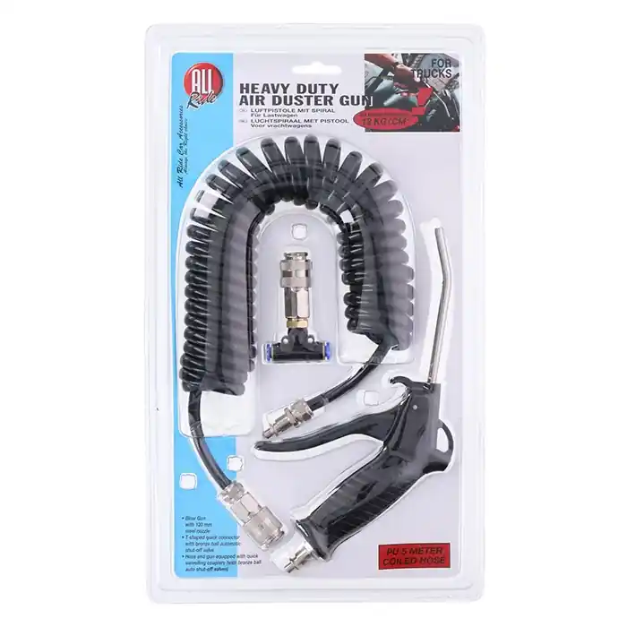 Allride Luftpistolsæt, spiralslange, heavy duty, sort, | Bestseller