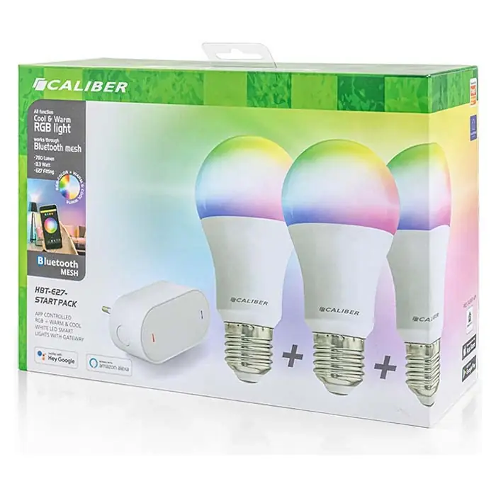 Caliber E27 Smart Home starterpack LED-pærer hvid/multi | Mest solgt