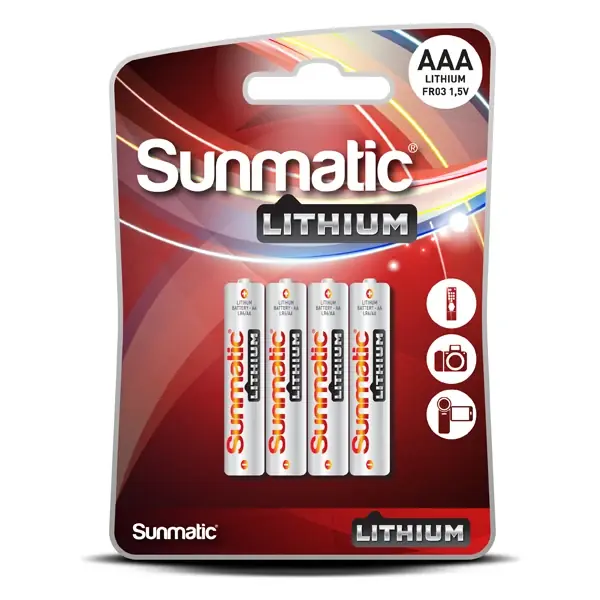 Nyt produkt | Sunmatic lithium bat. aaa 1,5 V