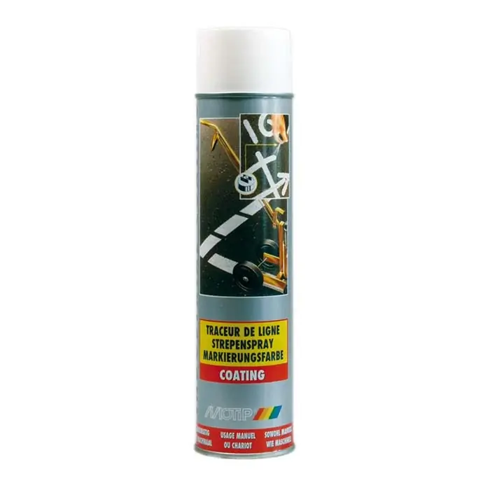 Prisnedsættelse - Motip Hvid markeringsspray til vogn 600ml.