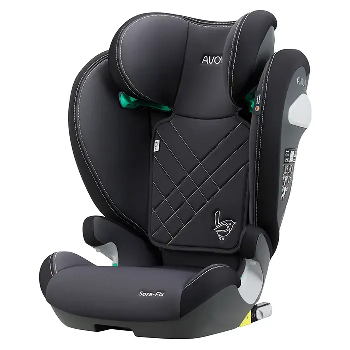 Populært produkt - Avova Sora-Fix Autostol R129 100-150cm Grå/sort