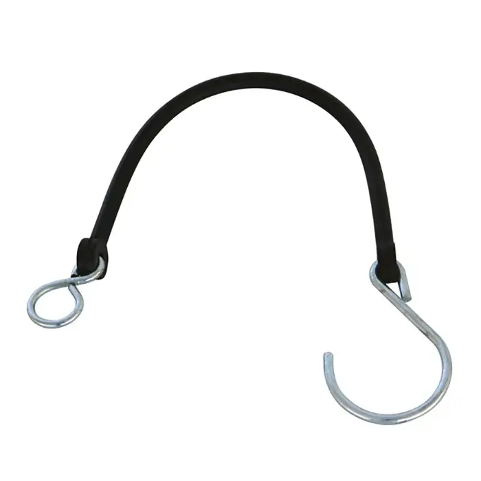 Gummistrop med krog 4 stk.18 cm i sæt - Skarp pris