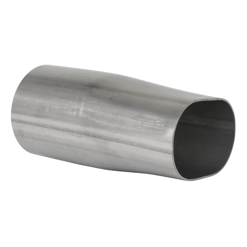 Adapter fra rund til oval 3" (76 mm), Rustfrit stål | Superpris