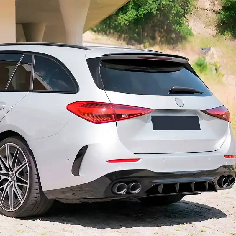 Bedst sælgende | AutoStyle, Tagspoiler, Blank Sort, passer til Mercedes C-Class W206 Kombi (2021-)