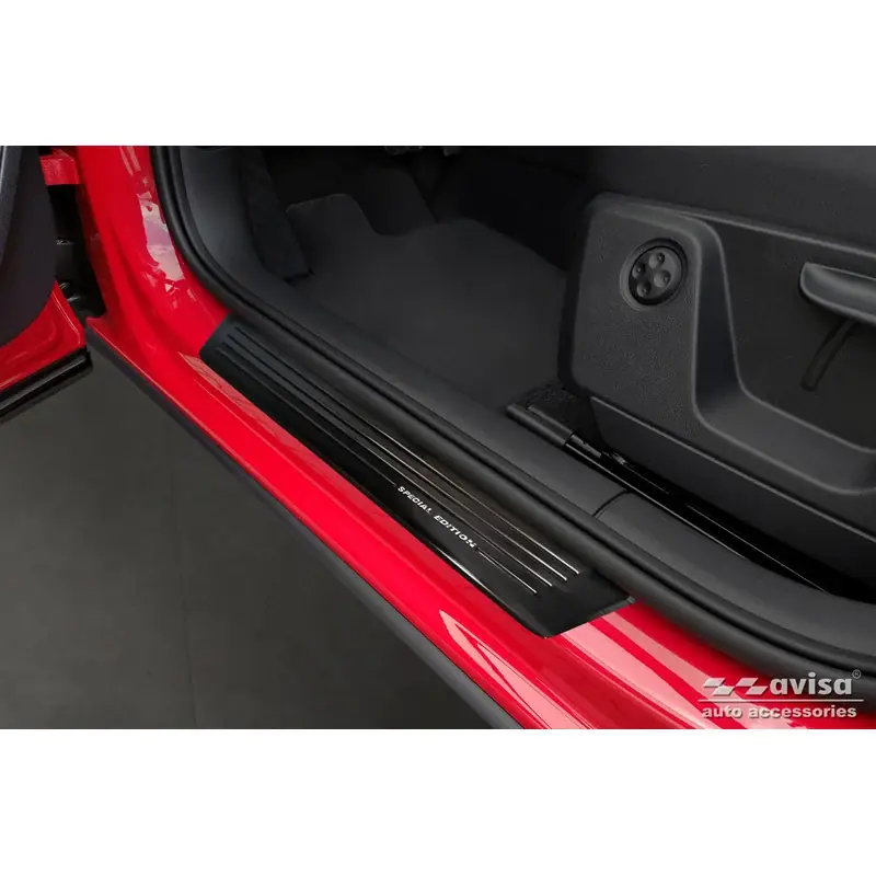Anbefalet valg | Avisa, Trinbeskyttere, Sort, Rustfritstål, passer til Audi Q2 Facelift 2020- ‘Special Edition‘ - 4-dele