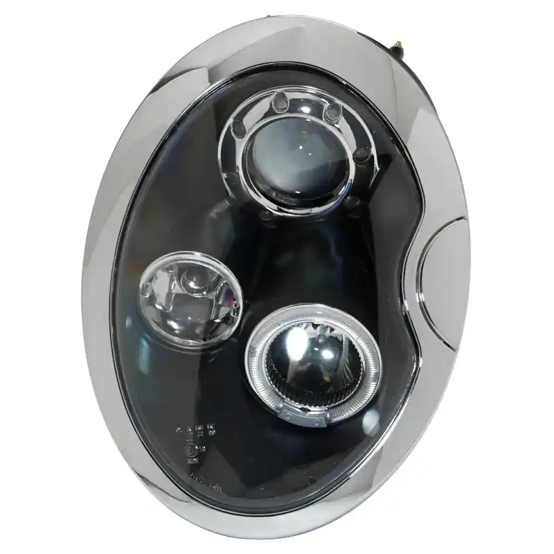 Anbefalet valg | Forlygter, passer til BMW New Mini R50-R53 2001-2006 - sort - incl. Halos