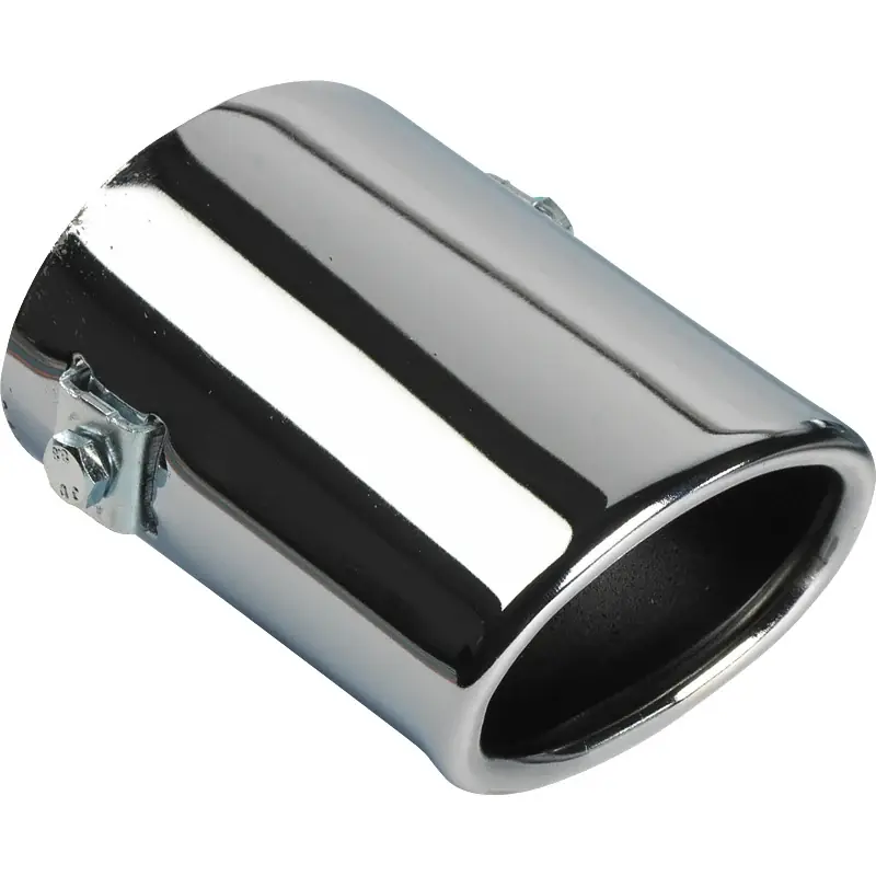 AutoStyle, Oval Afgas Tip - Krom - 80x60mm - 105mm længde - 55mm forbindelse | Kun få tilbage