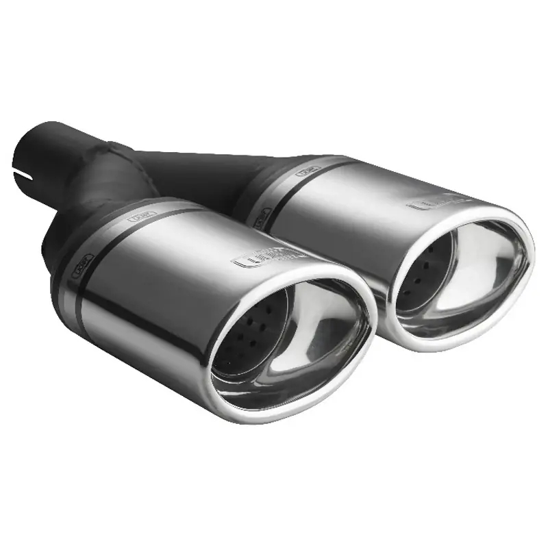 Bedst sælgende - Ulter Sport, Rørhale - Double Oval 120x80mm - Length 250mm - Installation ->50mm - Inox