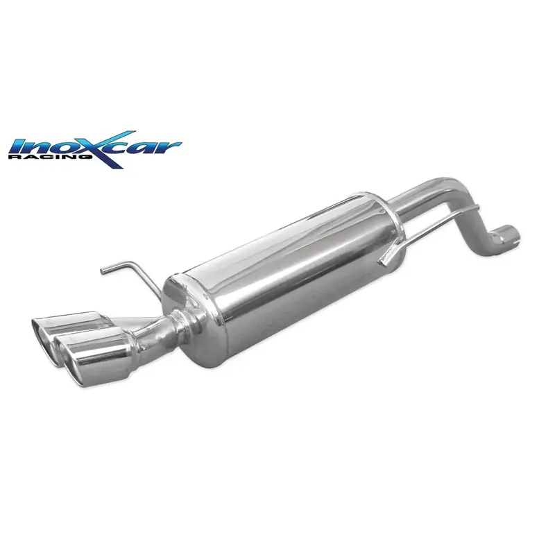 InoXcar, Sportsudstødning, passer til Fiat Punto EVO 1.4 Turbo MultiAir 165hp 2010- 2x80mm X-Race | Hurtig forsendelse