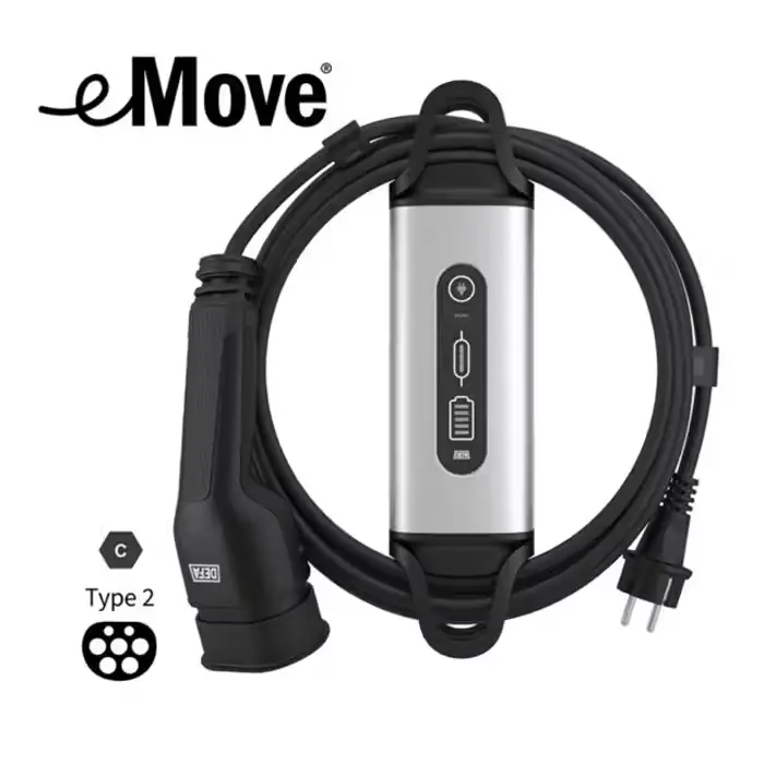 Stærkt tilbud - DEFA DEFA eMove 6A transportabel lader til 230V, 6m kabel