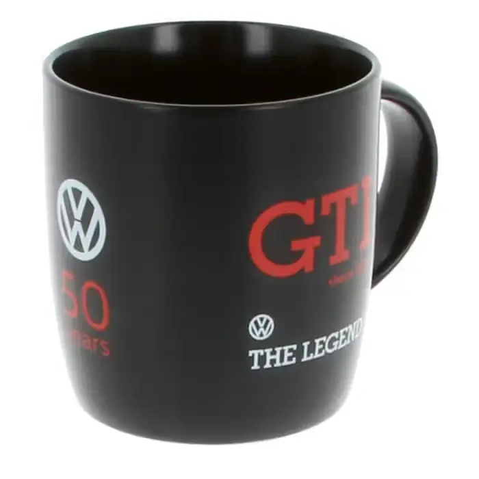 Eftertragtet - VW-COLLECT VW GTI kaffekop 50-års ‘‘The Legend‘‘ sort, 370 ml