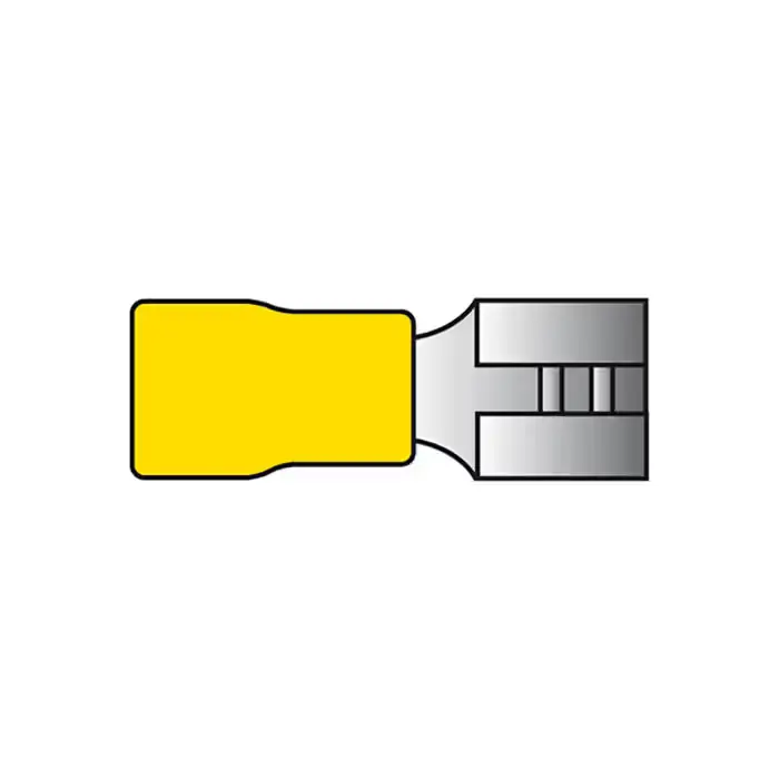 CARPOINT Kabelsko gul hun flad 2,5-6mm2 10 stk | Nedsat pris