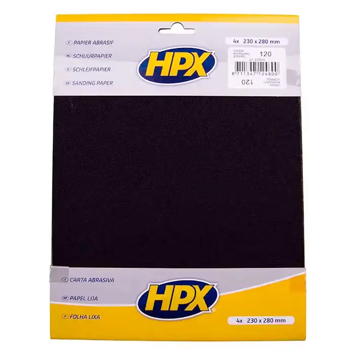 Køb i dag - HPX HPX sandpapir p120 - 4 stk.