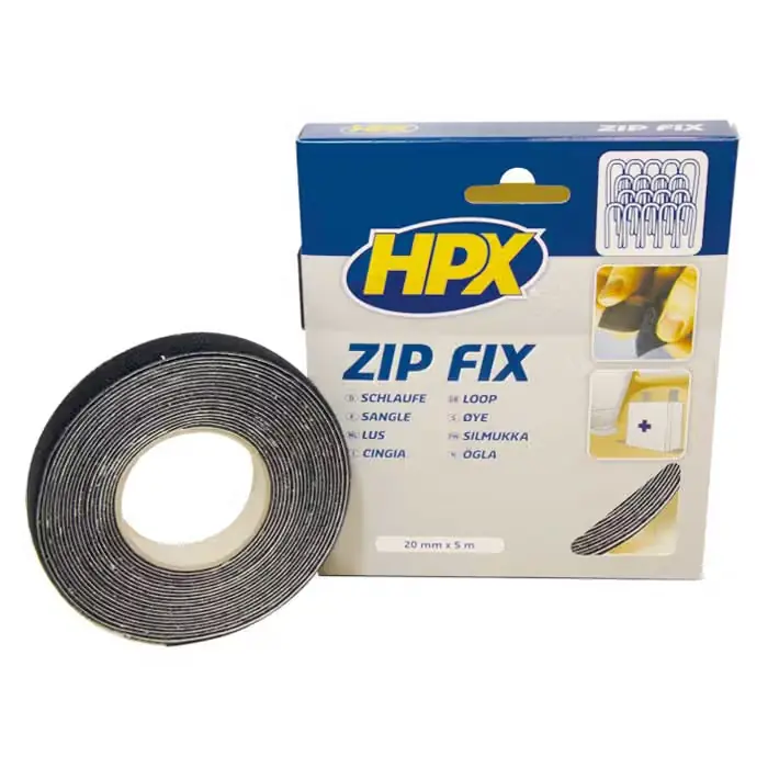 Lav pris | HPX HPX zip fix velcro tape 20mmx5m (loop)