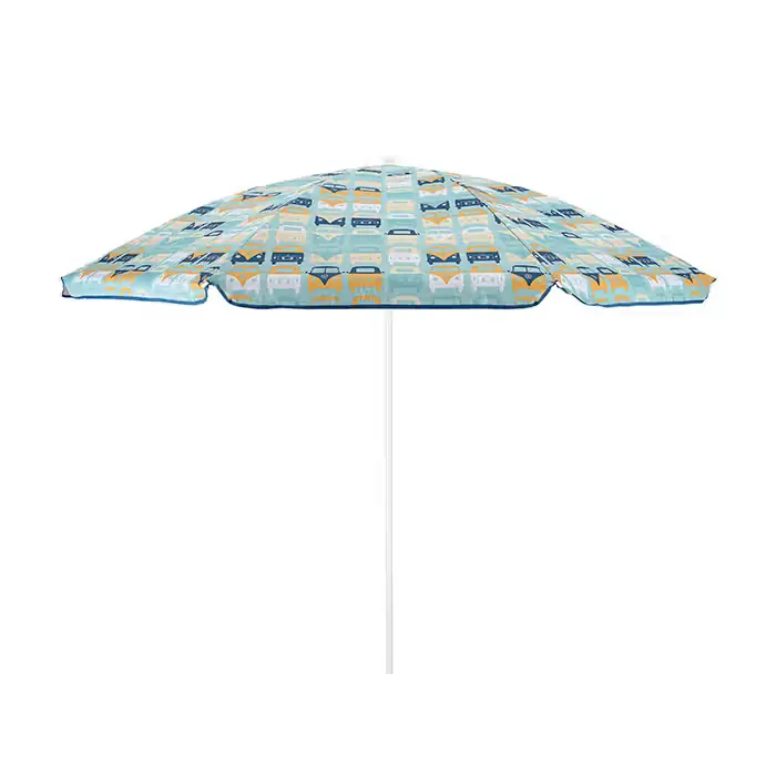 VW-COLLECT Strandparasol VW T1 multibus blå | Mest solgt